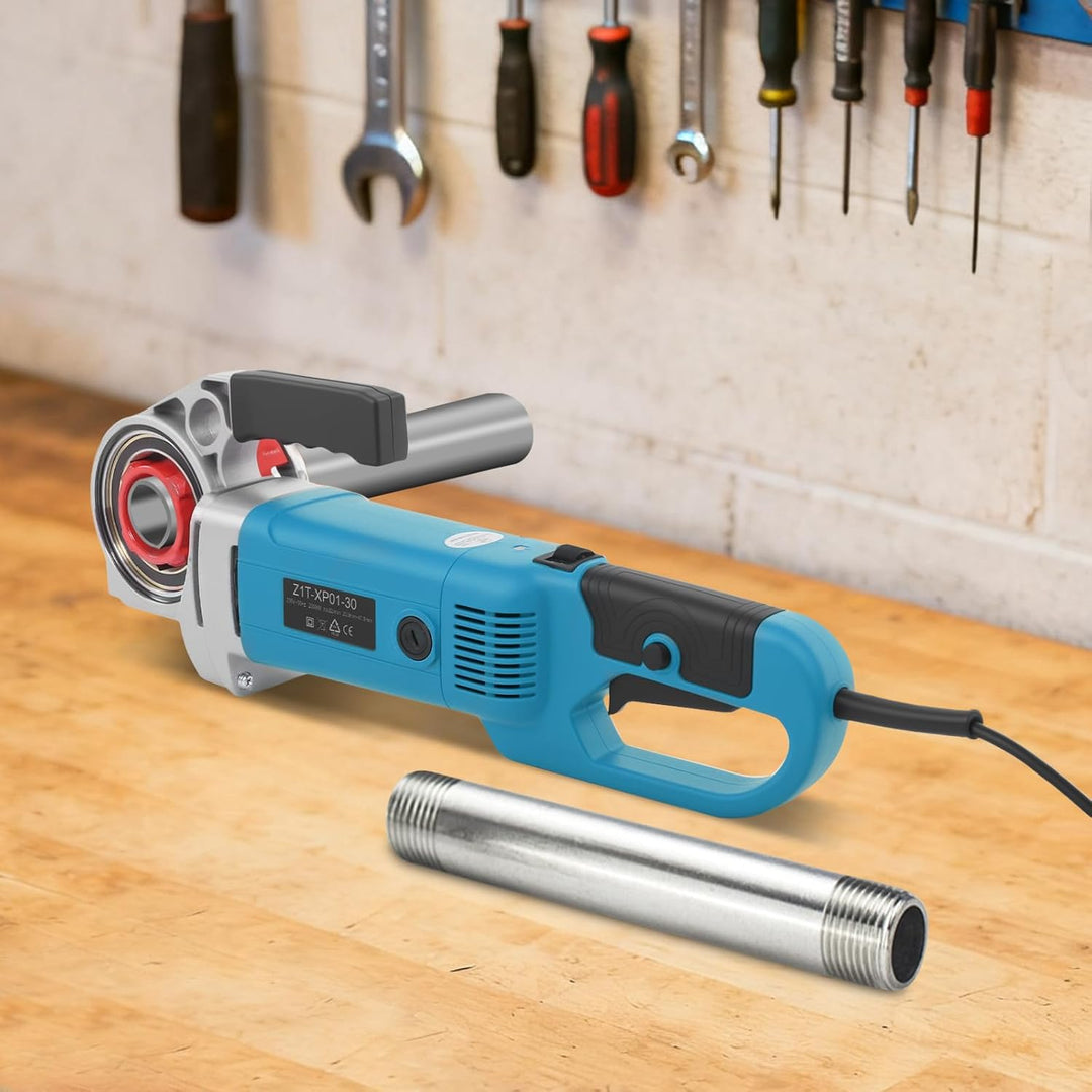 2000W Elektrische Gewindeschneidmaschine, Elektrisches Rohrgewinde-Kit, Tragbare Abtappmaschine mit
