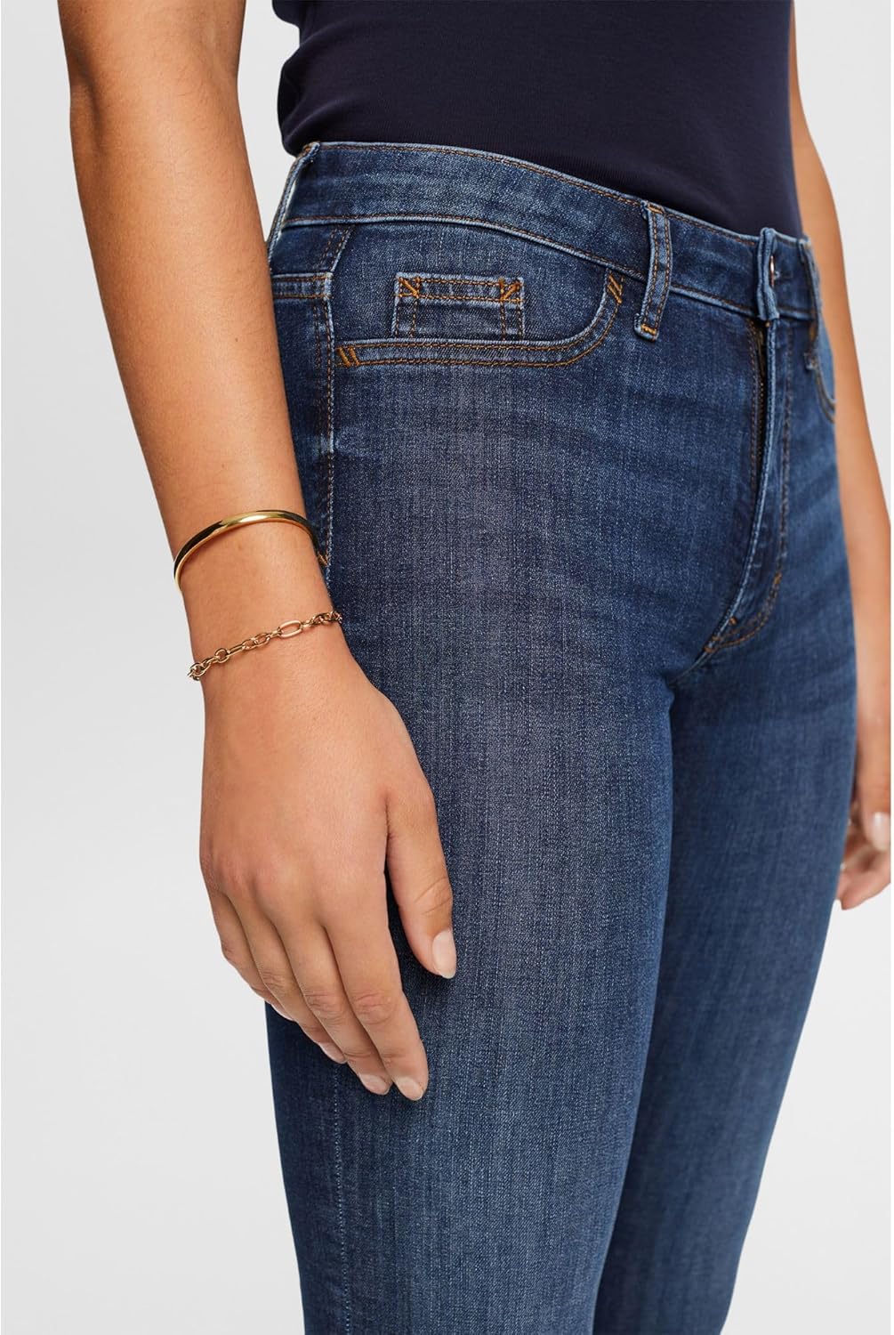 ESPRIT Damen Jeans 25W / 32L 901/Blue Dark Wash, 25W / 32L 901/Blue Dark Wash
