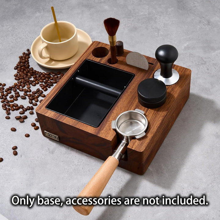 Espresso Knockbox Distributor Set 58mm für Breville | Barista Arbeitsstation mit Tamper, Kaffeeverte