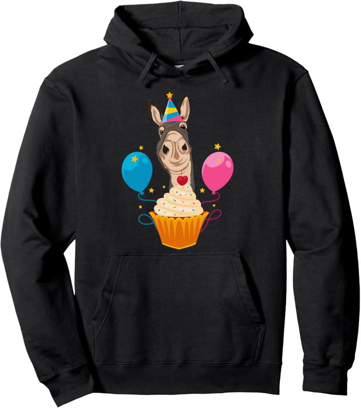 Bauernhof Tier Landwirt Geburtstagsfeier Geburtstag Esel Pullover Hoodie