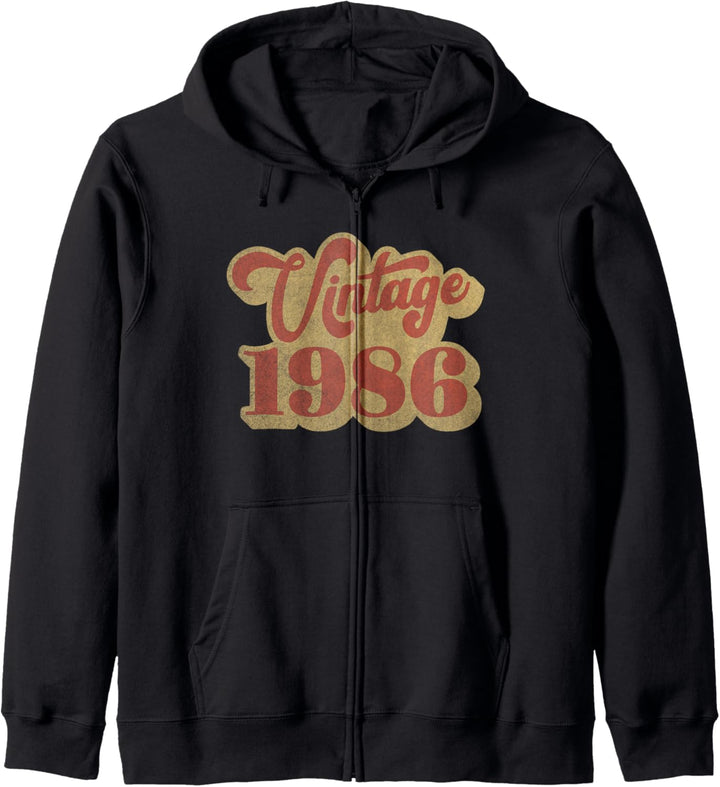34 Jahre alte Geschenke Vintage 1986 34 Geburtstag Kapuzenjacke
