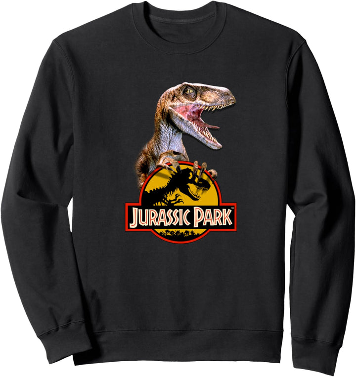 Jurassic Park Velociraptor Clutching Logo Sweatshirt