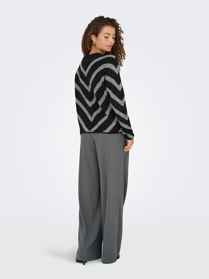 ONLY Female Strickpullover ONLELIZA Strickpullover | Knitted Pullover XS Schwarz, XS Schwarz