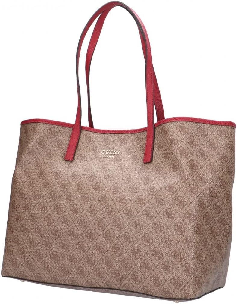 GUESS Damen Vikky Large Tote Bag Braun, Braun