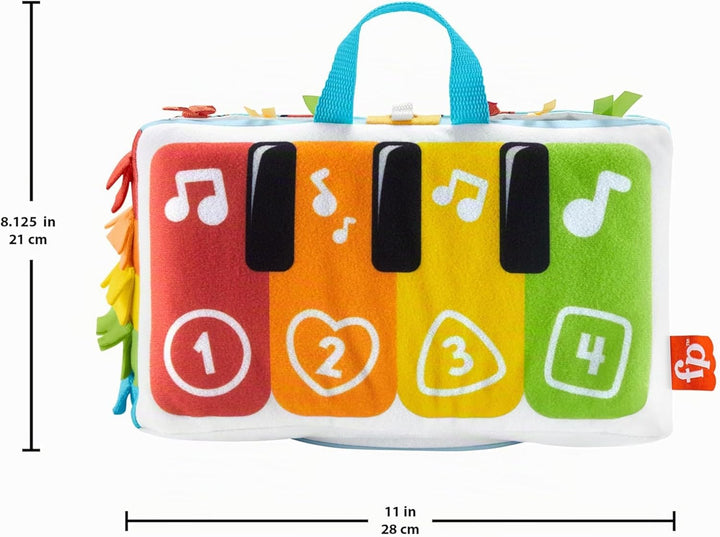 FISHER-PRICE Kick &amp; Play Soft Piano - Weiches und tragbares Pianospielzeug, mitwachsendes Design, bu