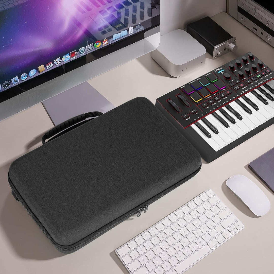GEEKRIA Tragetasche für Audio-Schnittstellen, kompatibel mit Akai Professional MPK Mini IV, EVA-Hart