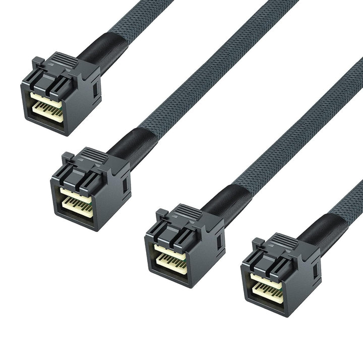 H!Fiber.com HiFiber Internes Mini SAS HD Kabel, Mini SAS SFF-8643 zu SFF-8643 Kabel, 0.8 Meter (2.6f