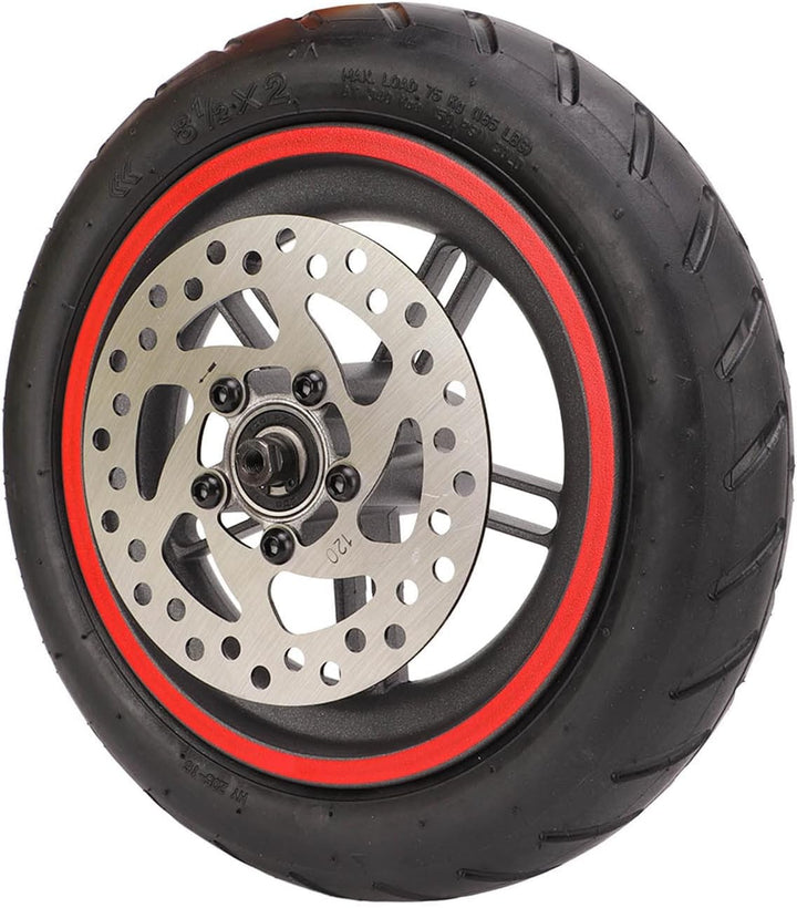 Elektroroller Hinterrad Reifen mit 120mm Scheibenbremse für Xiaomi PRO/PRO 2/M3, Rutschfest E-Scoote