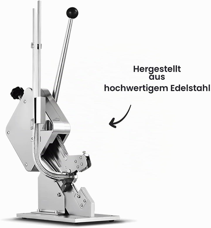 Lacor - 61200 - Clipmaschine für Lebensmittel, Wurstschneider, Heftgerät für Wurst, Edelstahl, Kapaz