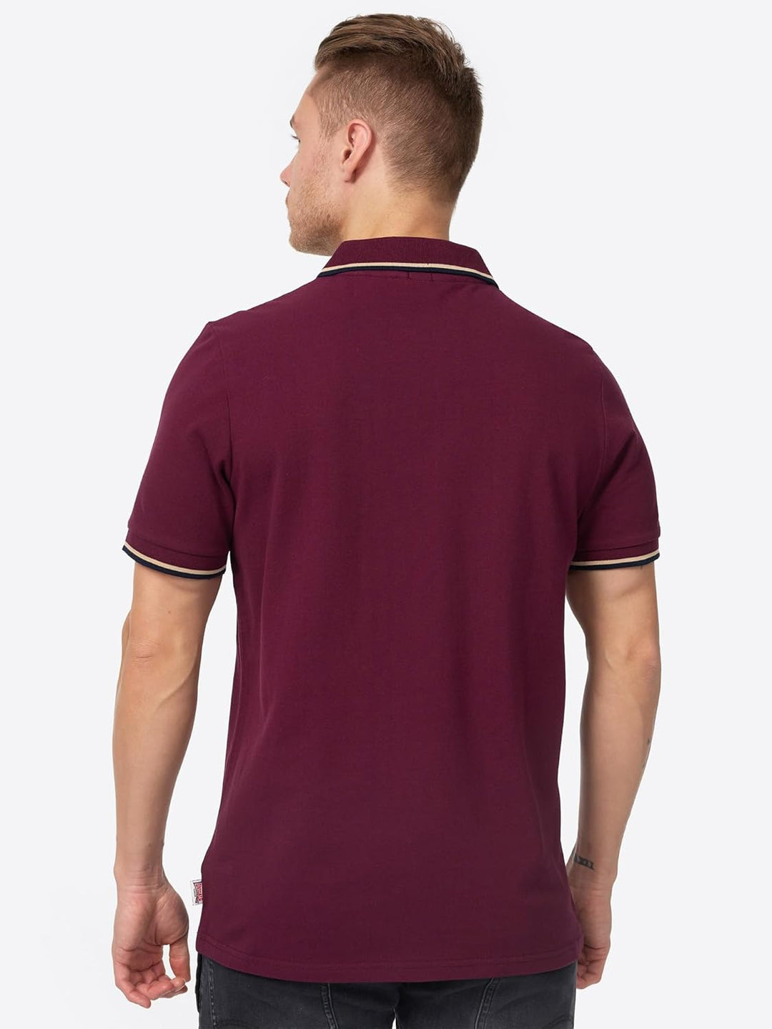 Lonsdale Herren Poloshirt schmale Passform Lion Oxblood XXL, Oxblood XXL