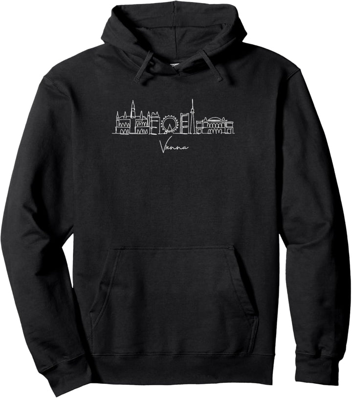 city skyline vienna austria Pullover Hoodie
