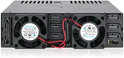 ICY DOCK Wechselrahmen für 6X 2,5 Zoll (6,4cm) SATA/SAS SSD/HDD in 1x 5,25 Zoll (13,3cm) ExpressCage