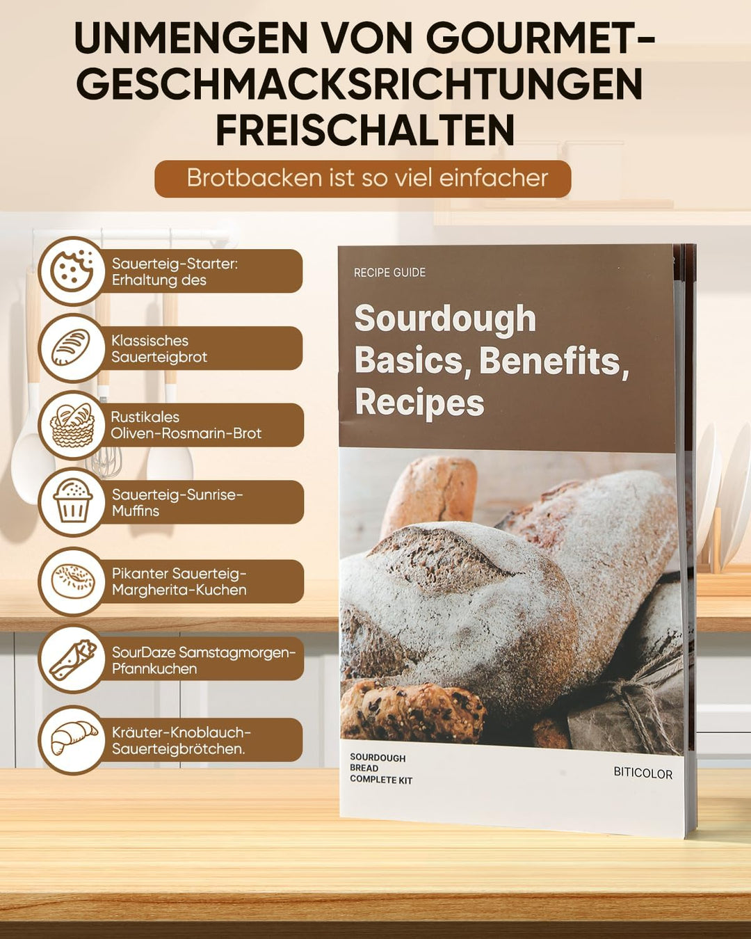 Gärkörbchen - 2 Gärkorb Set aus Silikon Oval und Rund,32 OZ Sauerteig Starter Set (Packung mit 2) Ge