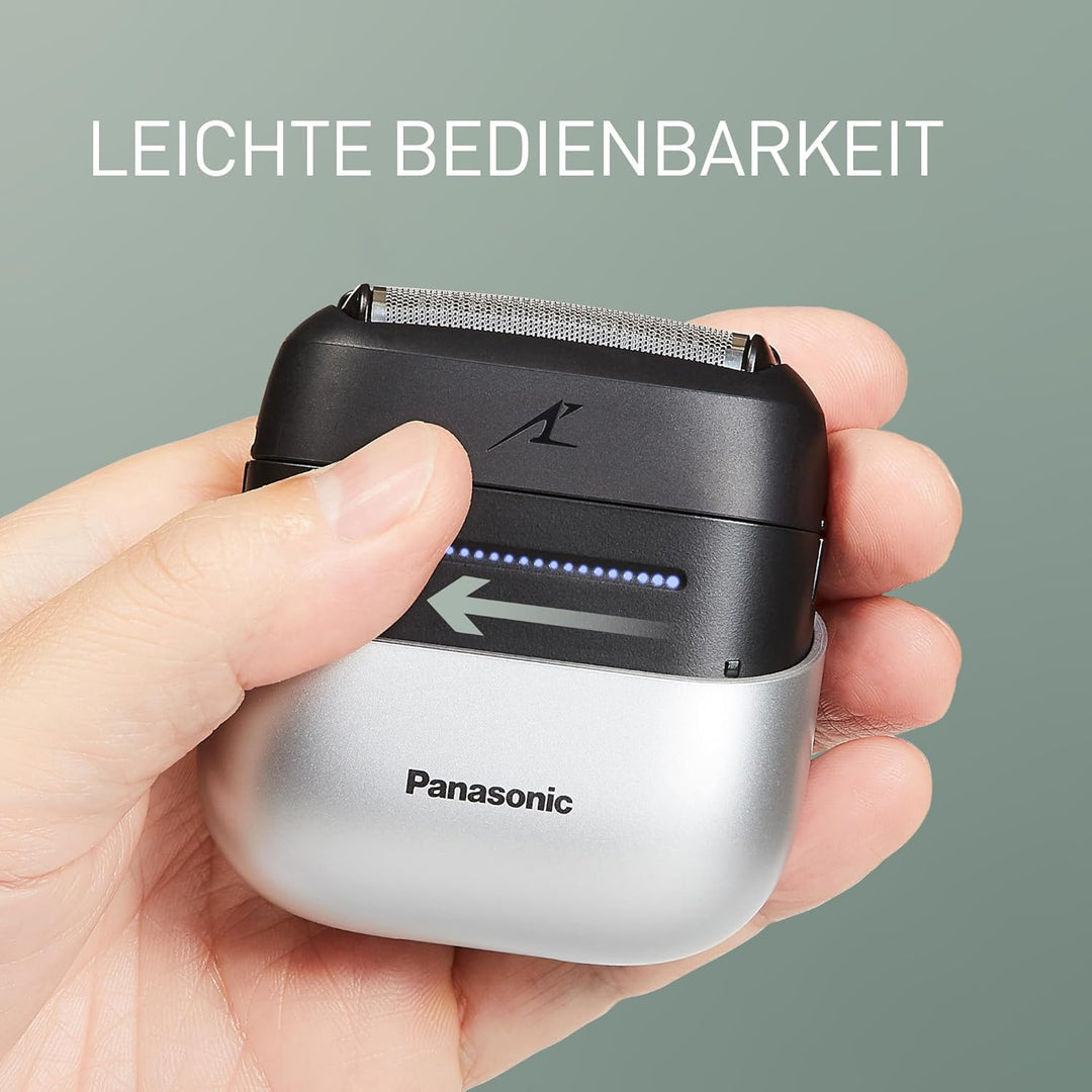 Panasonic ES-ACM3BW503 Series 700 Kompaktrasierer mit 3 Klingen, Nass- & Trockenrasierer für Männer,