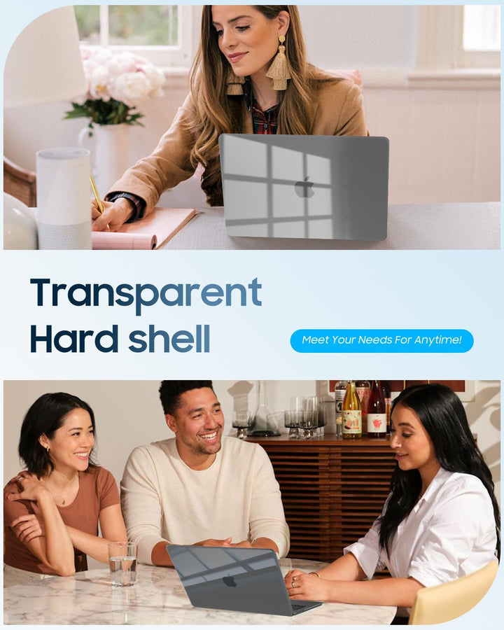 Fintie Hülle Kompatibel mit MacBook Air 13,6 Zoll M5 M4 M3 M2 (2026-2022) A3449 A3240 A3113 A2681, U