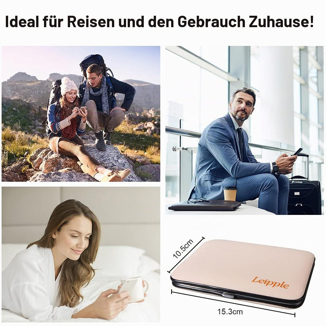 Leipple Maniküre Set Professionelles Nagelknipser Kit Pediküre Kit -18 stücke Pflegeset aus Edelstah