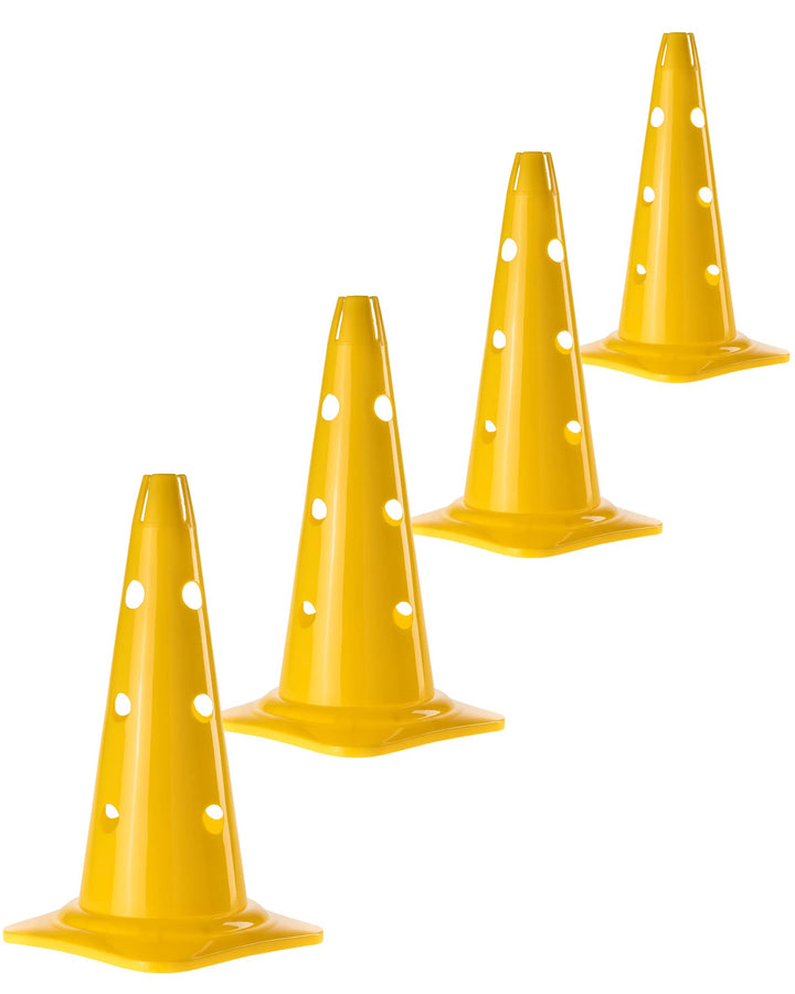 Kombi Kegel 40 – 4er Set – für den Aufbau von Hürden- oder Slalom-Parcours für Agility-Training – Sp