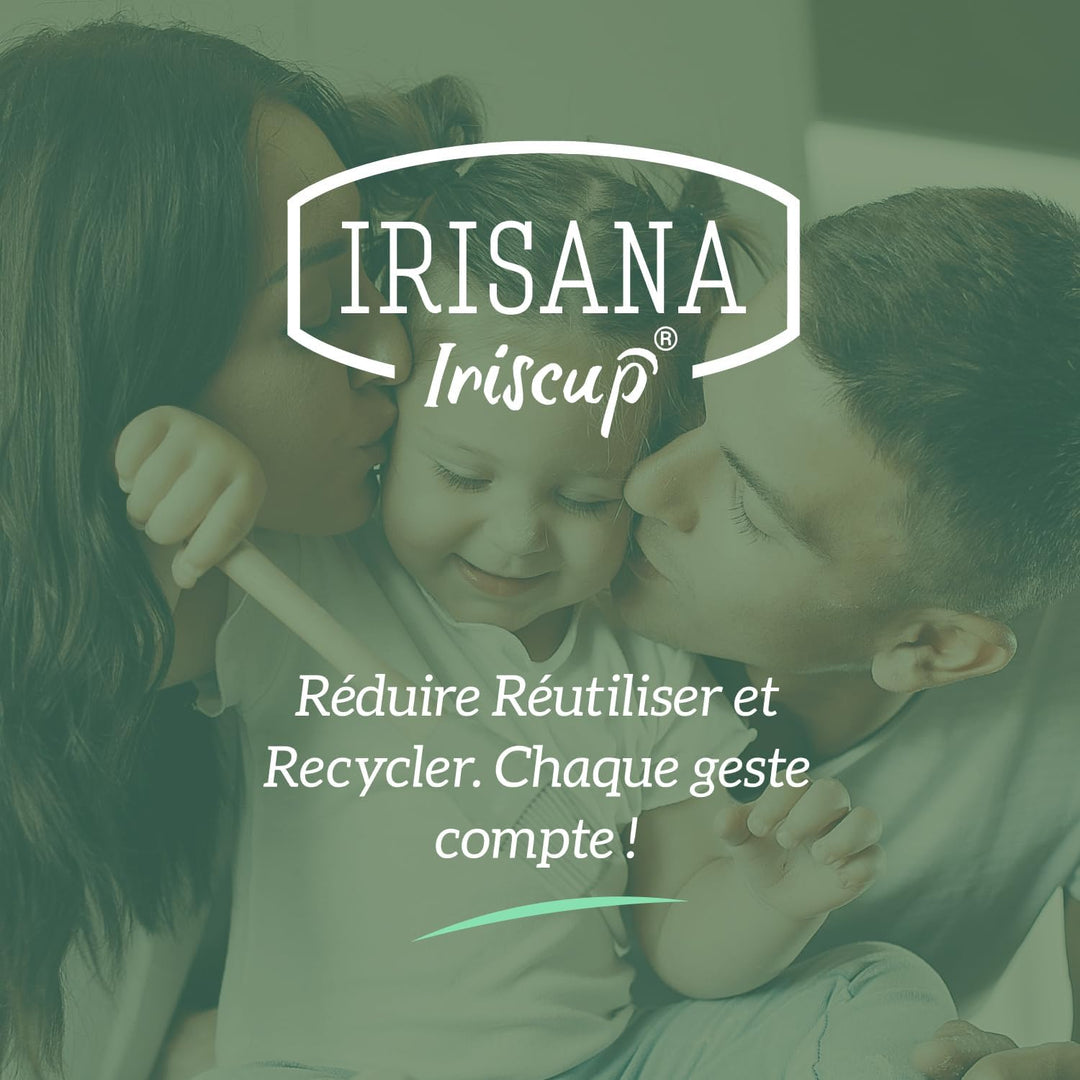 IRISANA - Öko-Dusche IR15-24 x 15 x 6 cm - Mikroporenscheibe, Keramik- und Partikelfilter - 2 Ersatz