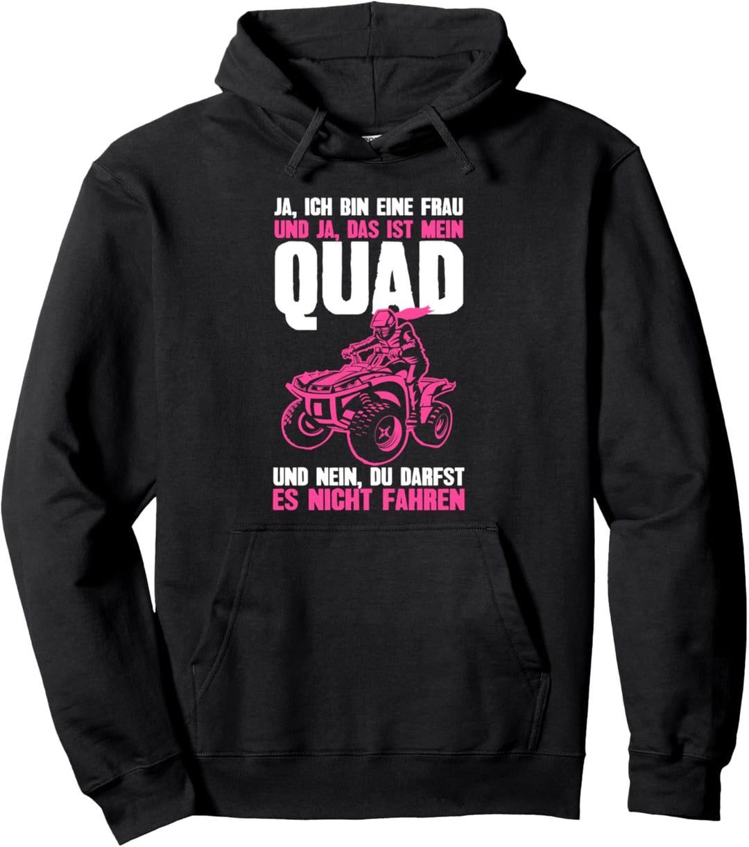 Quad Quadfahrerin Motorsport Pullover Hoodie