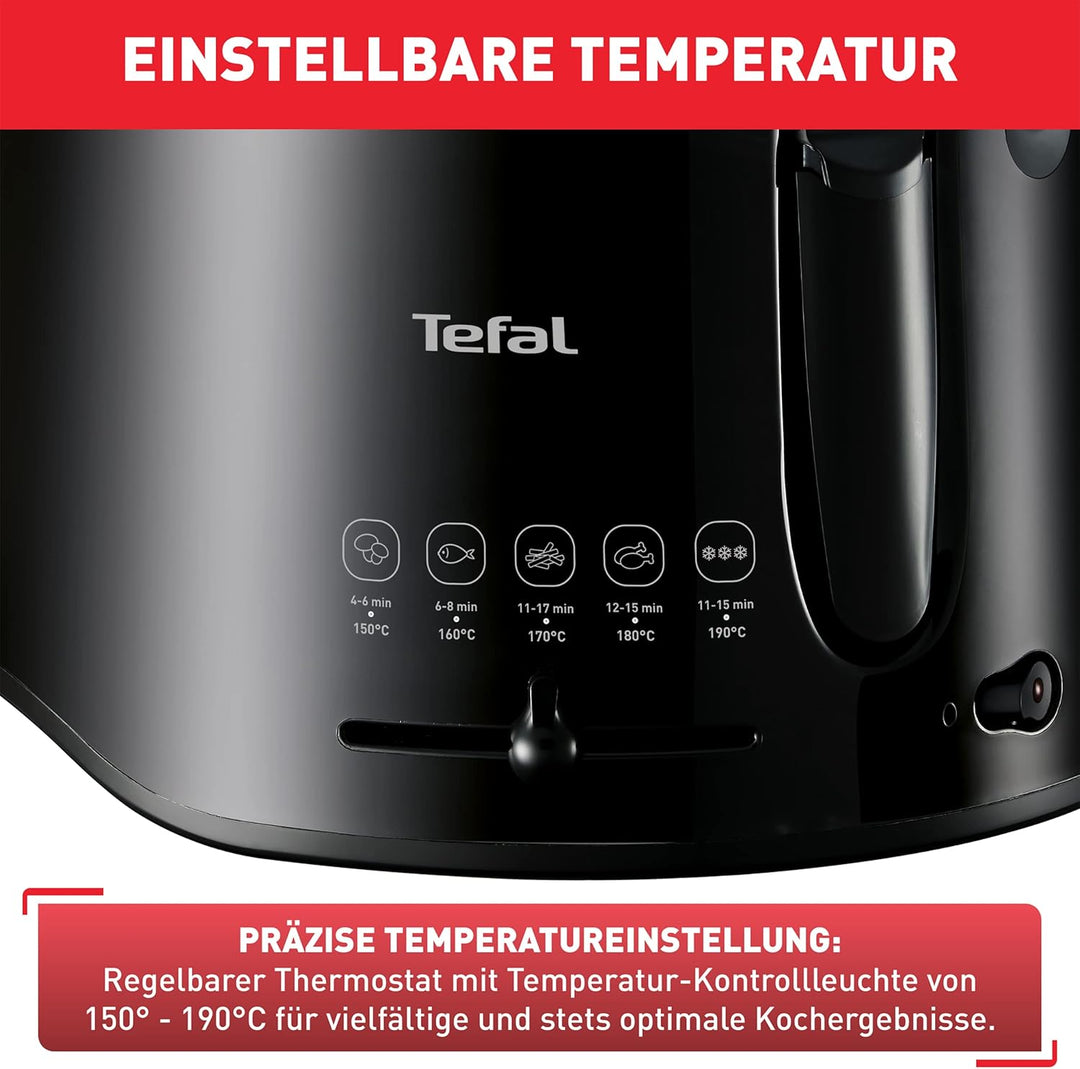 Tefal FF1078 Maxi Fry Fritteuse | Cool Wall Technologie | bis zu 1,2 kg Fassungsvermögen | einklappb