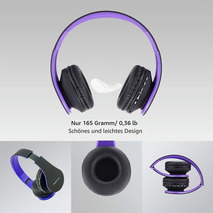 PowerLocus P1 Bluetooth Kopfhörer Kabellos, Wireless 5.0 Bluetooth Kopfhörer Over-Ear, Over Ear Kopf