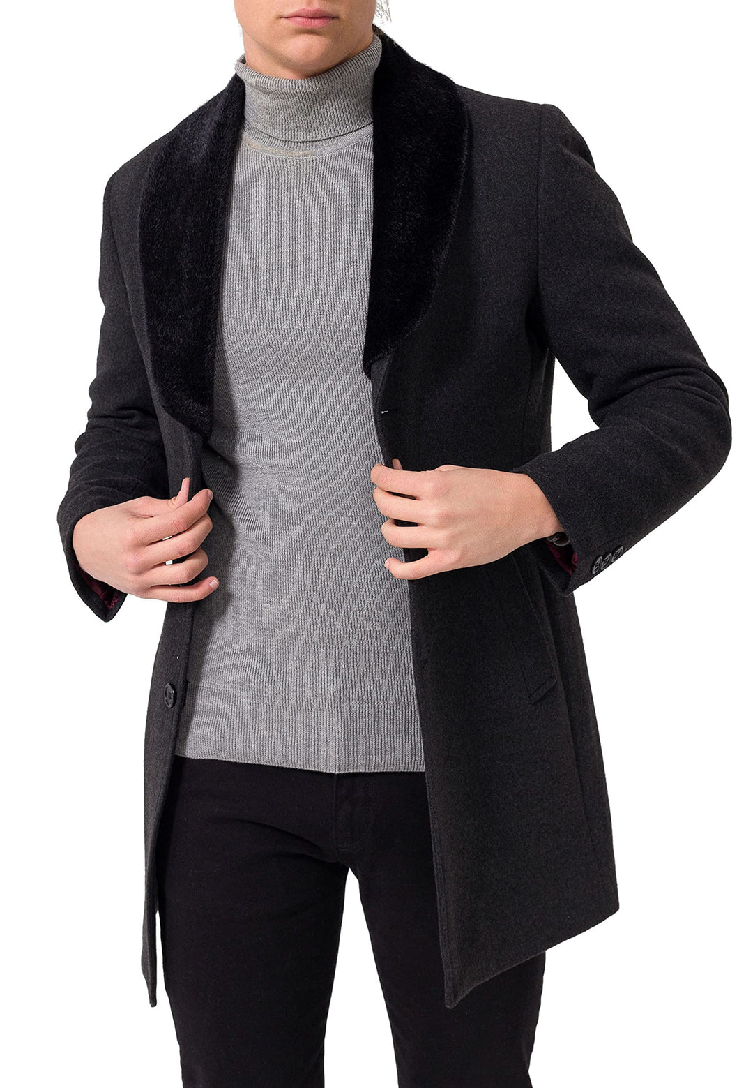 Red Bridge Herren Jacke Trenchcoat Mantel M Anthrazit, M Anthrazit