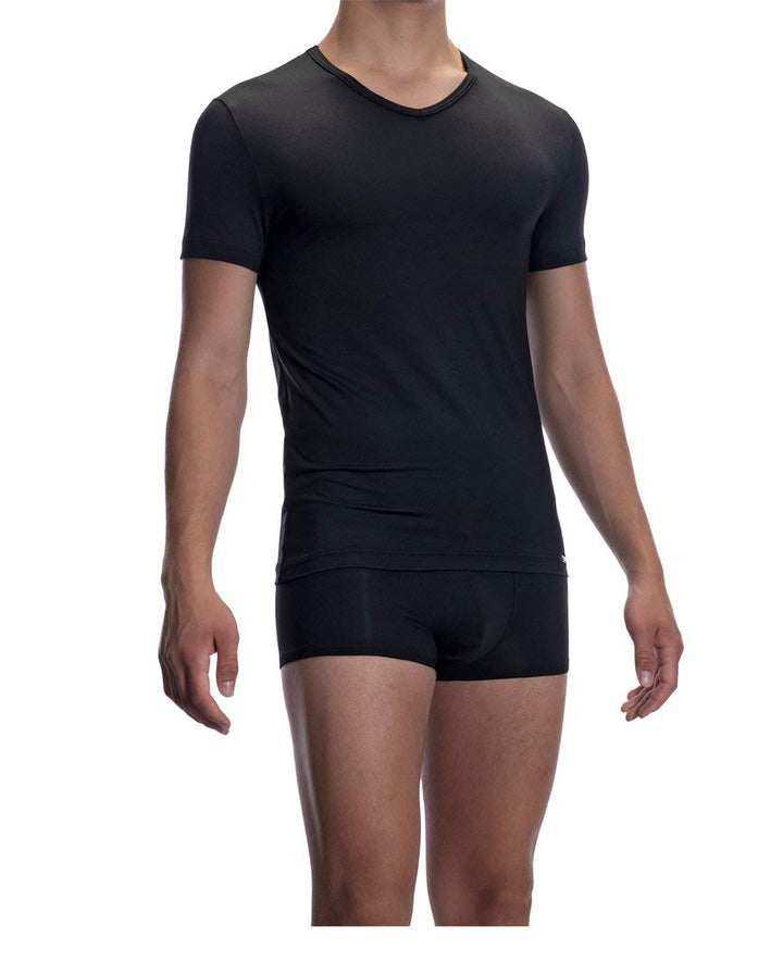 Olaf Benz Herren V-Neck (Regular) T-Shirt M Schwarz, M Schwarz