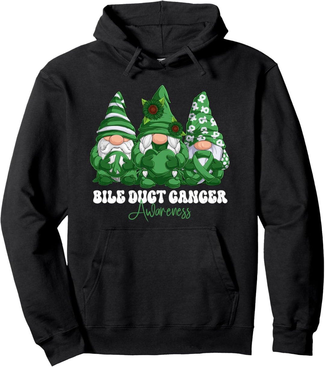 Gallengang Krebs Bewusstsein Monat Grüne Schleife Zwerge Pullover Hoodie