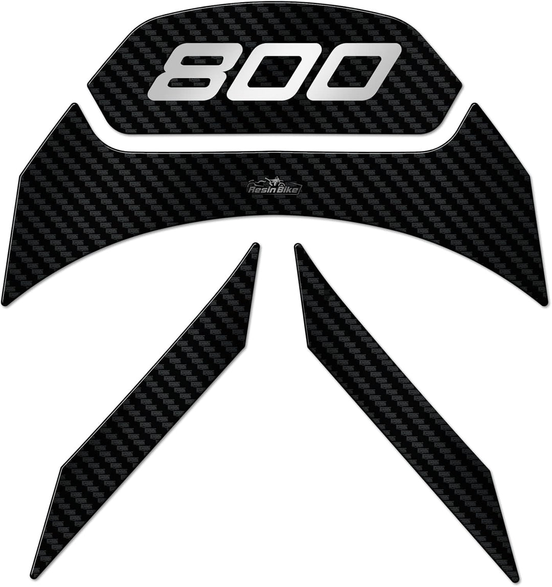 Resin Bike Aufkleber für Motorrad Kompatibel mit Benelli Leoncino 800 2022. Windschild-Rücklichtschu