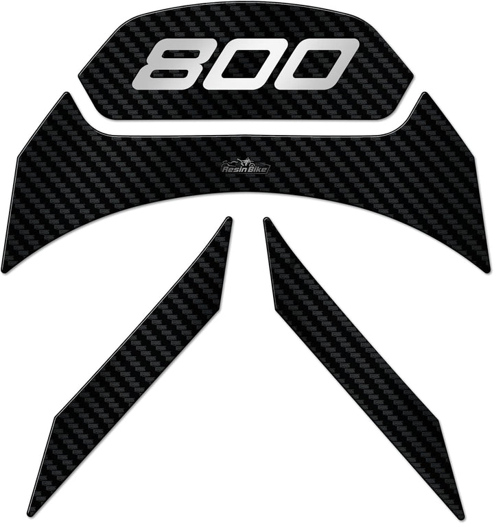 Resin Bike Aufkleber für Motorrad Kompatibel mit Benelli Leoncino 800 2022. Windschild-Rücklichtschu