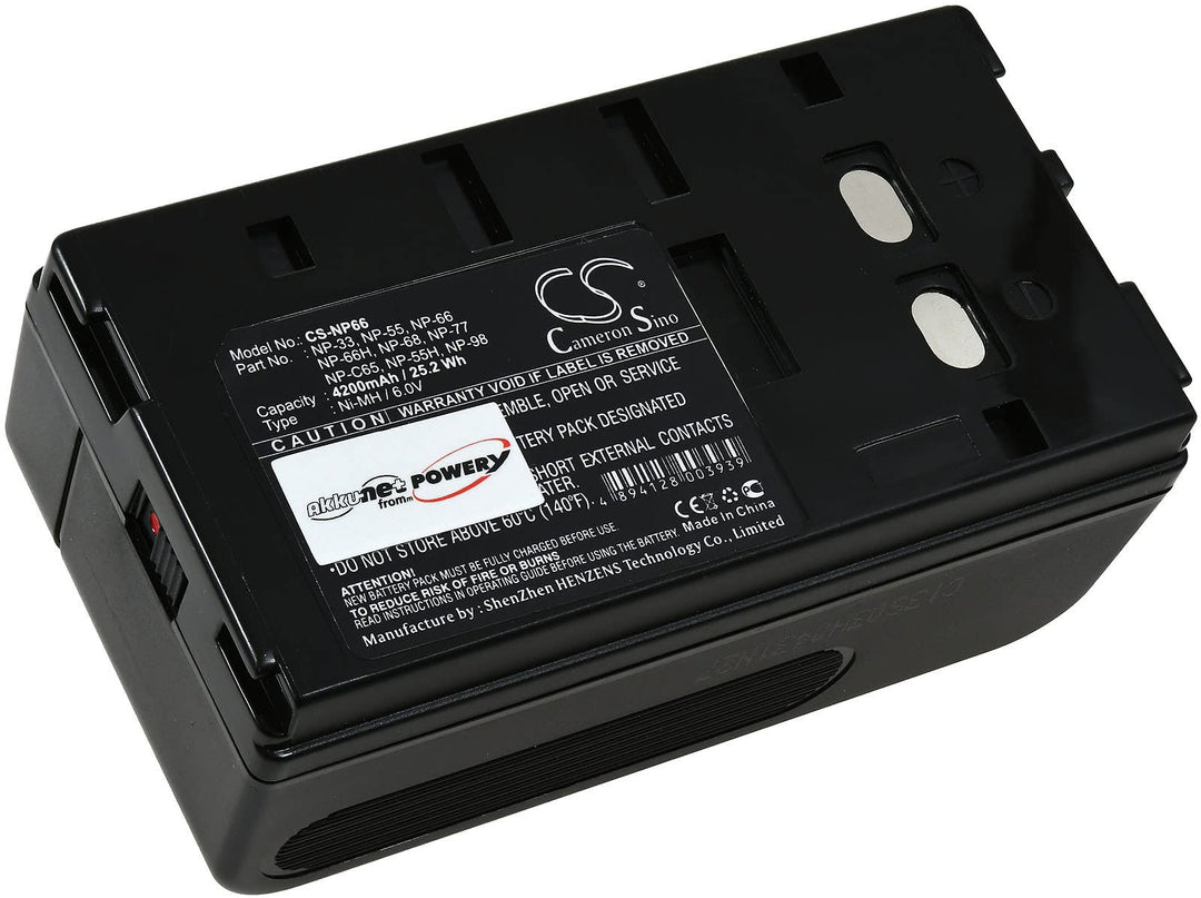 Akku für Sony Videokamera CCD-F390E 4200mAh, 6V, NiMH