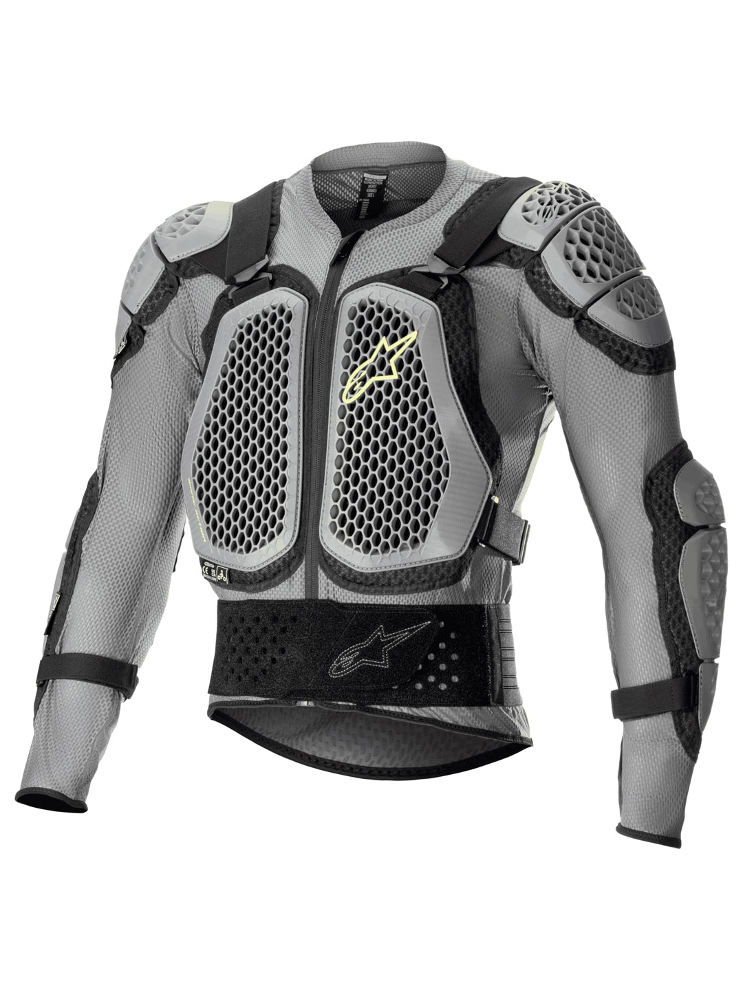 Alpinestars Bionic Action V2 Protektorenjacke (Gray,XXL) XXL GRAY BLACK YELLOW FLUO, XXL GRAY BLACK