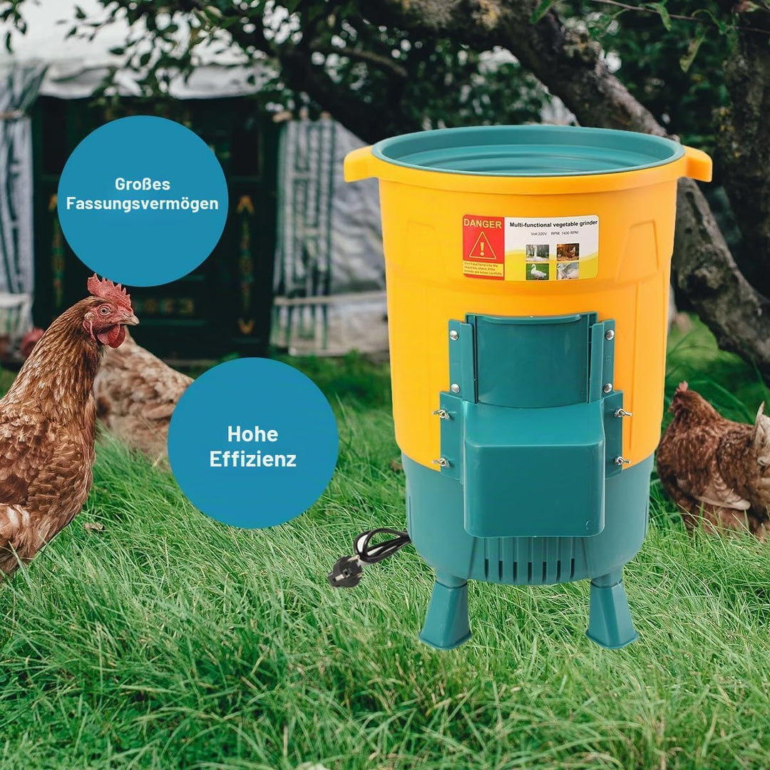 Elektrische Futterhäcksler Gemüseschneider, 550W 220V Grünfutterschneider | Grasschneider Häcksler F