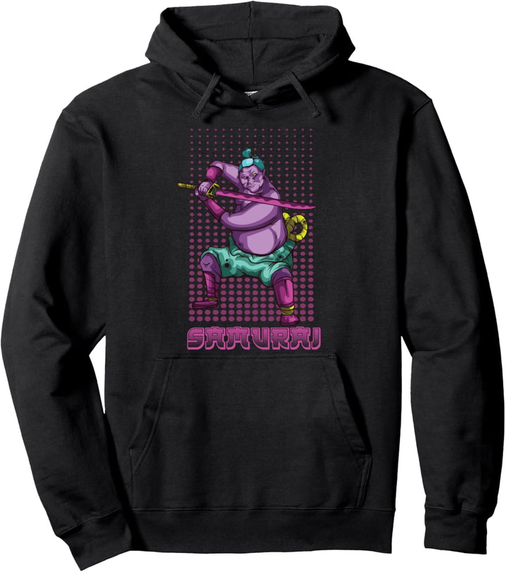 Japanischer Samurai-Krieger Pullover Hoodie