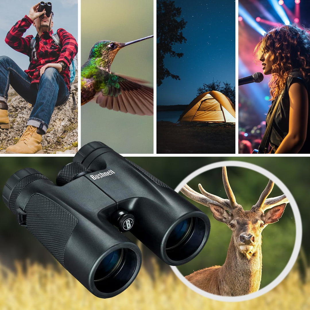 Bushnell Fernglas 10x42 Powerview - kompakt, robust, perfektes Allzweck Fernglas, sehr klares Bild 1