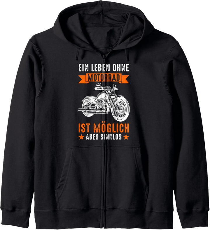 Motorrad Motorbike Bike Biker Motorradfahrer Kapuzenjacke