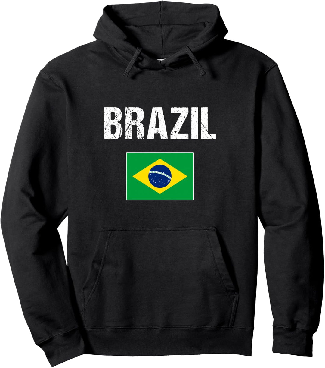 Brasilien Hoodie Brasilianische Geschenk Brasilien Flagge Pullover Hoodie