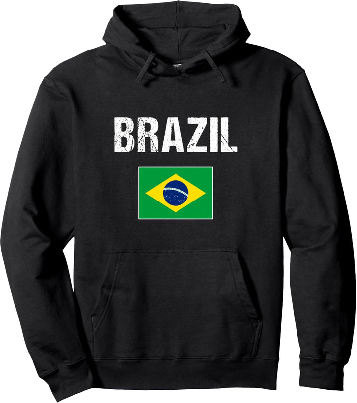 Brasilien Hoodie Brasilianische Geschenk Brasilien Flagge Pullover Hoodie