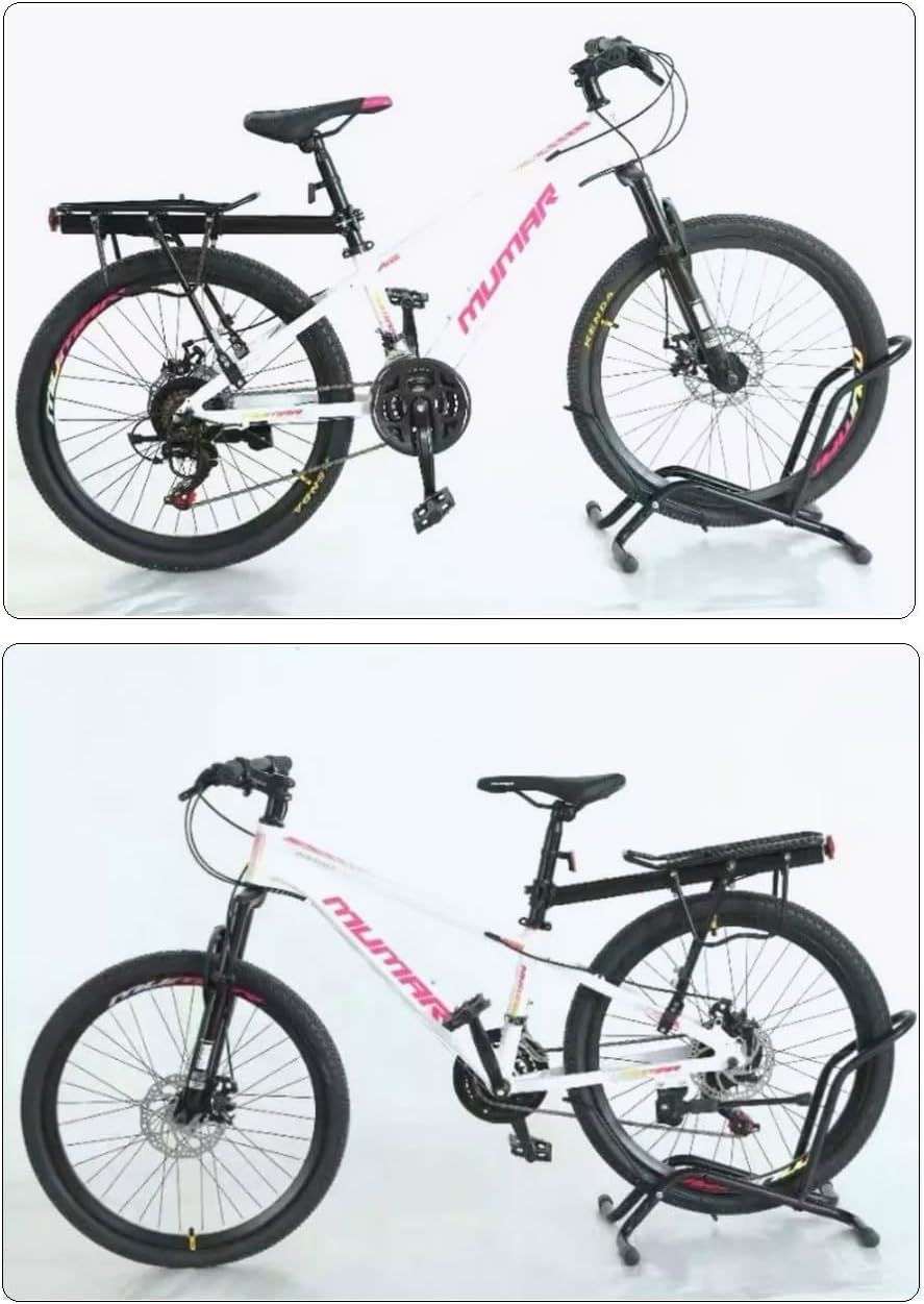 Fahrradständer, Fahrrad Bodenständer, Universell für Vorder- und Hinterrad, Schwarz - HST13H - INION