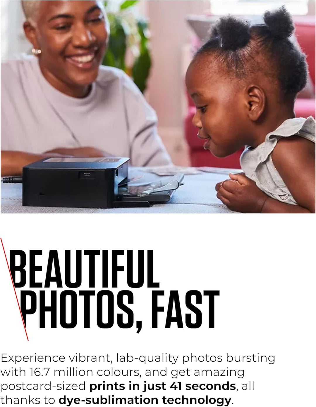 Canon SELPHY CP1500 Kompakter Fotodrucker – Drahtloses Drucken, Langlebige Fotos, USB-C & SD-Kartena