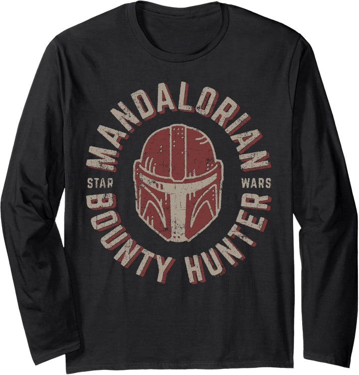 Star Wars The Mandalorian Bounty Hunter Logo Langarmshirt