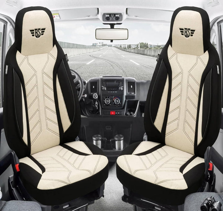 BREMER SITZBEZÜGE Mass Sitzbezüge Schonbezüge für Subaru Outback 5 PLKT207 PLKT207 - Schwarz/Beige O