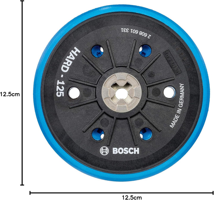 Bosch Professional Multi-Loch Schleifteller (Ø 125 mm, hart, Klett, Zubehör Exzenterschleifer) Ø 125