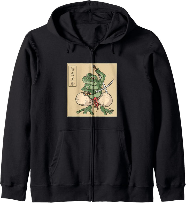 Samurai Frosch Kapuzenjacke