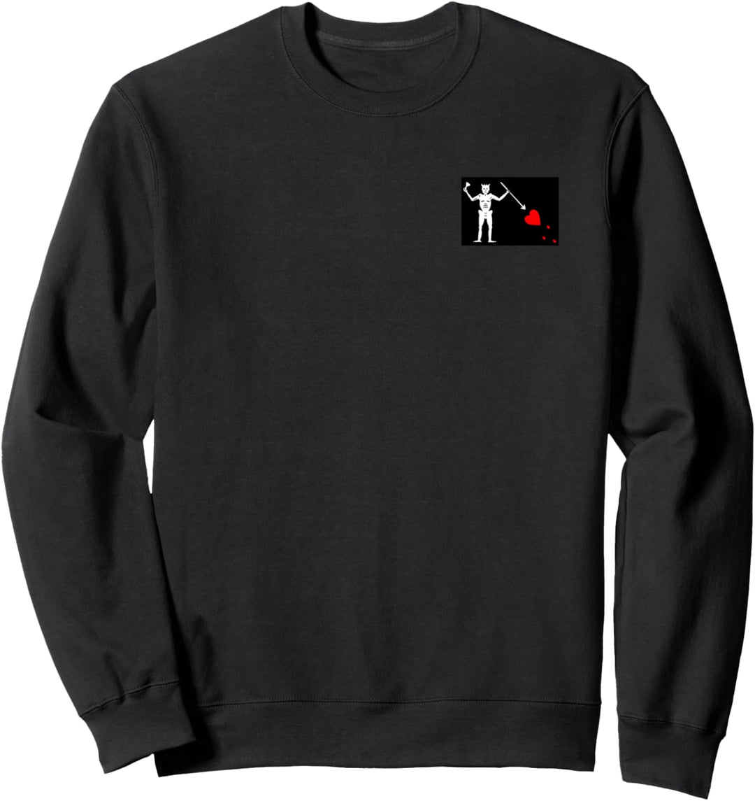 Flagge von Blackbeard Jolly Roger, Piratenflagge Sweatshirt