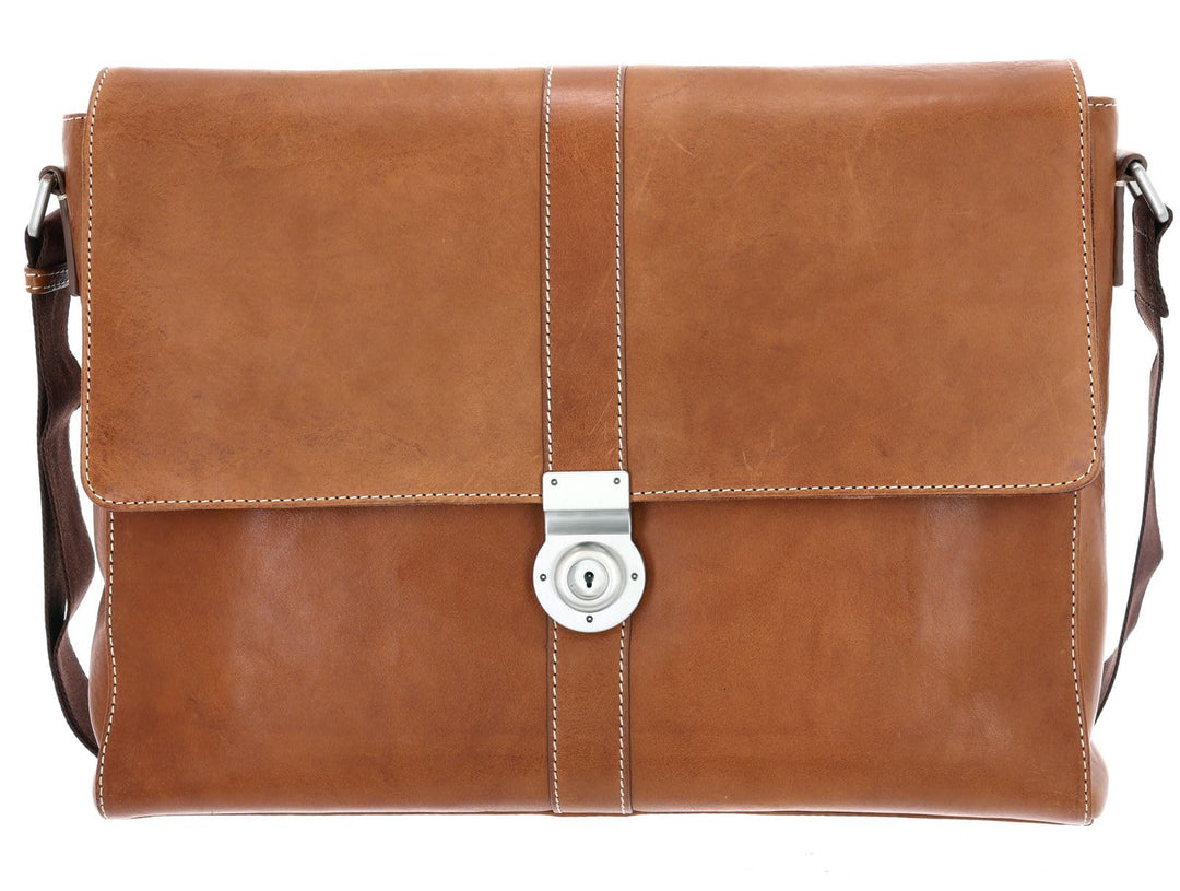 Leonhard Heyden Bergamo Umhängetasche 38 cm Hellbraun Light Brown, Light Brown
