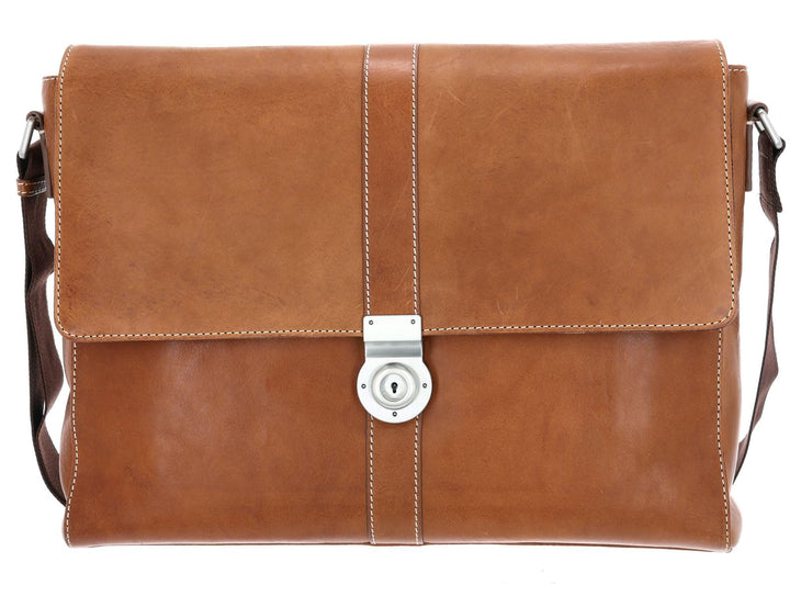 Leonhard Heyden Bergamo Umhängetasche 38 cm Hellbraun Light Brown, Light Brown