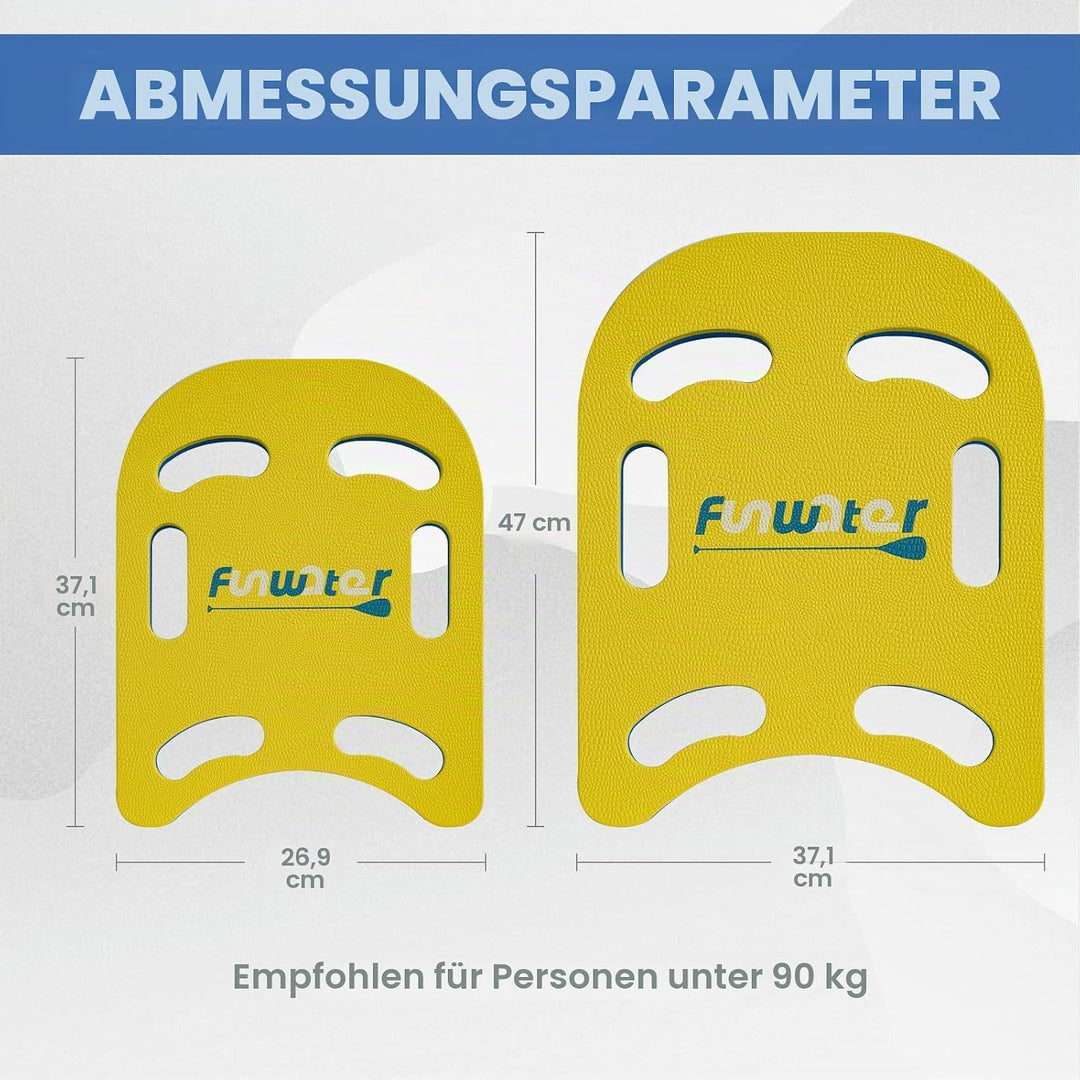 FunWater Schwimmbrett Kickboard für Kinder und Erwachsene Trainingsausrüstung PE Schaumstoff Schwimm