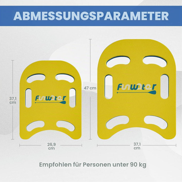 FunWater Schwimmbrett Kickboard für Kinder und Erwachsene Trainingsausrüstung PE Schaumstoff Schwimm