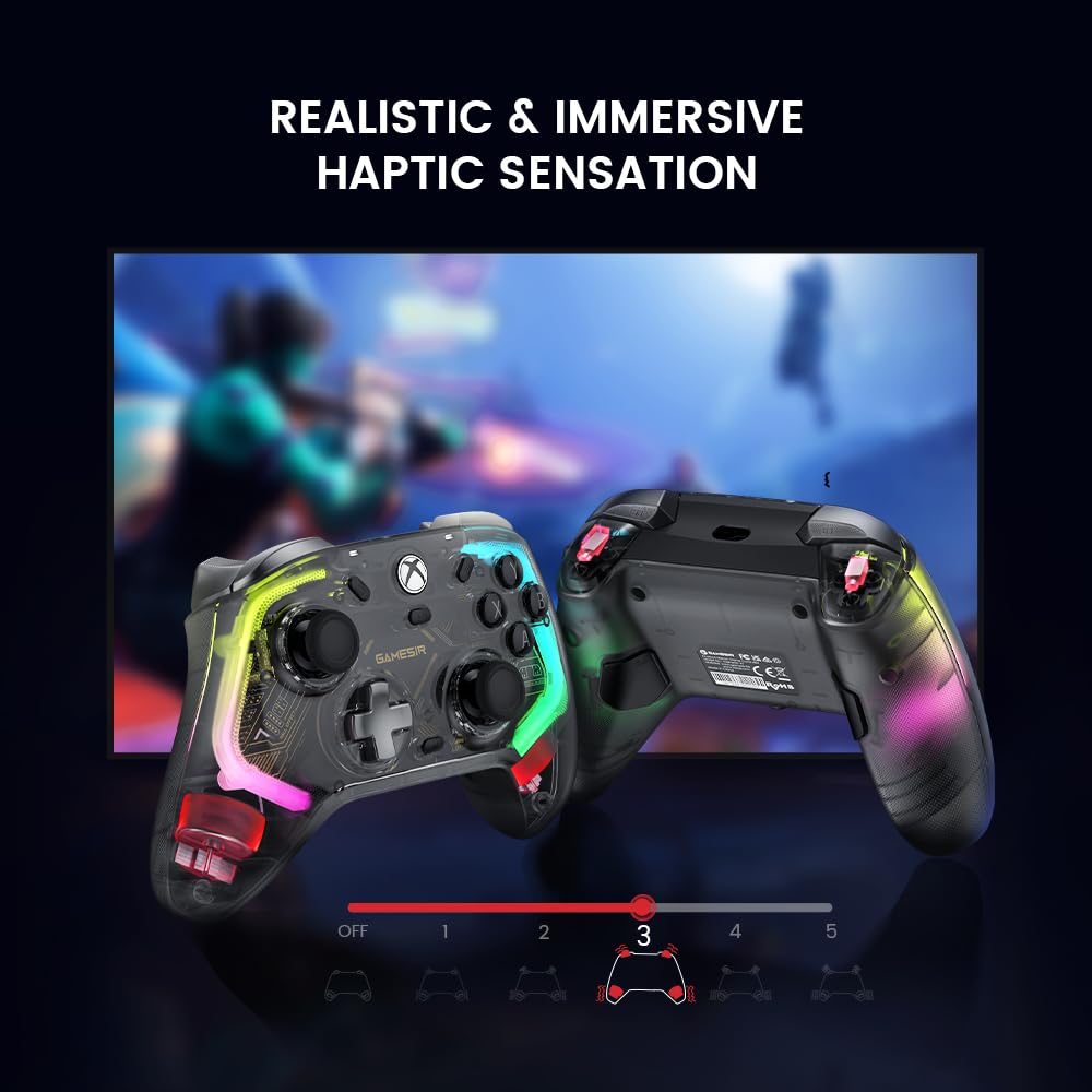 GameSir Kaleid Transparent Wired Gaming Controller für Xbox Series X|S, Xbox One & Windows 10/11, Pl